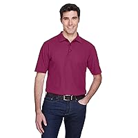 UltraClubs Men's ULTC-8540-Whisper Piqué Polo, Stone, 5X-Large