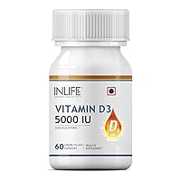 Vitamin D3 Cholecalciferol Supplement with Coconut Oil for Better Absorption, for Men & Women, Immunity, Bone Health, Muscles - 60 Capsules (VD3-5k)