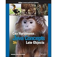 Java Concepts: Late Objects Java Concepts: Late Objects Paperback Loose Leaf