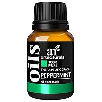 100% Pure Peppermint Essential Oil (.5 Fl Oz / 15ml) - Premium Therapeutic Grade Mentha Peperita - Fresh Mint for Hair Growth and Skin - Repel Mice and Spiders - Natural Rodent Repellent