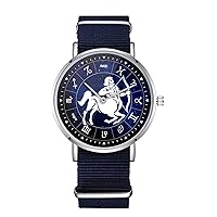 Sagittarius Zodiac Sign Design Nylon Watch for Men and Women, Constellation Astrological Theme Wristwatch, Astrology Lover Gift