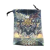 Tarot Divination Tarot Card Pad Pendulum Tarot Altar Table Cloth Board Game Double Sided Printed Tarot Bag