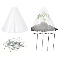 30 Pack Seedlings Garden Covers Baby Plant Transplants Protector Cloche Mini Starting Greenhouse, Reusable Cover for Protecting Young Plants from Slugs/Birds/Chickens/Rabbits/Frost/Snails