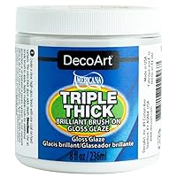 DecoArt Triple Thick Gloss Glaze - Jar, 8fl oz