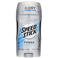 Speed Stick Power Anti-Perspirant Deodorant Unscented 3 oz (Pack of 8)