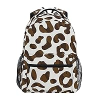 ALAZA Leopard Spot in Vintage Style Backpack for Women Men,Travel Casual Daypack College Bookbag Laptop Bag Work Business Shoulder Bag Fit for 14 Inch Laptop