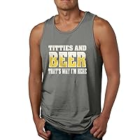 Titties & Beer That's Why I'm Here Men's Spartan American Flag Tank