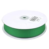 Christmas Gift Wrapping Ribbon (Solid Grosgrain, 7/8-inch x 50-Yard, Emerald Green)
