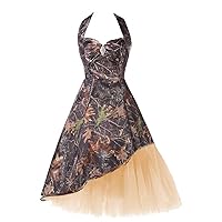 Camouflage and Tulle Wedding Guest Party Dress for Bridesmaid Prom Homecoming Dress