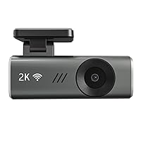 Dash Cam 2K WiFi Car Camera 1440P Dash Camera for Cars,Front Dashcam for Cars with Super Night Vision, WDR, Loop Recording, G-Sensor, 170°Wide Angle, Parking Monitor, WiFi &APP, Support 128GB Max