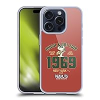 Head Case Designs Officially Licensed Peanuts Snoopy Guitar 1969 Woodstock 50th Soft Gel Case Compatible with Apple iPhone 15 Pro and Compatible with MagSafe Accessories
