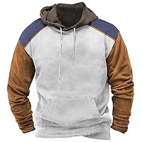 Hoodies For Men Mens Sweatshirt Vintage Litter Printed Heated Fashion Print Loose Unisex Long Sleeve Pullover