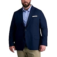 Haggar Men's The Active Series Classic Fit Gabardine Blazer (Regular and Big and Tall Sizes)