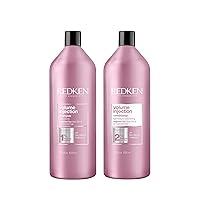 REDKEN Volume Injection Shampoo & Conditioner Set | For Fine Hair | Adding Lift & Body | Paraben Free