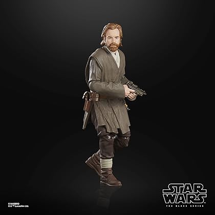 Star Wars The Black Series OBI-Wan Kenobi (Jabiim), OBI-Wan Kenobi 6-Inch Collectible Action Figures, Ages 4 and Up, Multicolored (F7098)