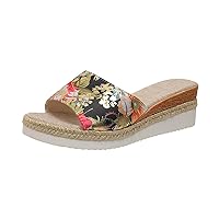 Summer Women's Summer Fashion Open Toed Wedge Sandals With Platform Soles Womens Slippers And