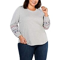 Style & Co. Womens Alpine Twist Sweatshirt