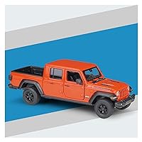 Scale Model Cars for Jeep Gladiator Pickup Truck 2020 Vehicle Scale 1:24 Car Model Car Alloy Simulation Car Educational Toy Toy Car Model (Color : Orange)