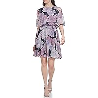 Jessica Howard Women's Clip Chiffon Fit & Flare Sleeveless-Guest of Wedding