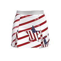 Independence Day Golf USA Flag Patriotic Striped American Flag 4Th of July USA Short Skirts Skirt Shorts Tennis Skort