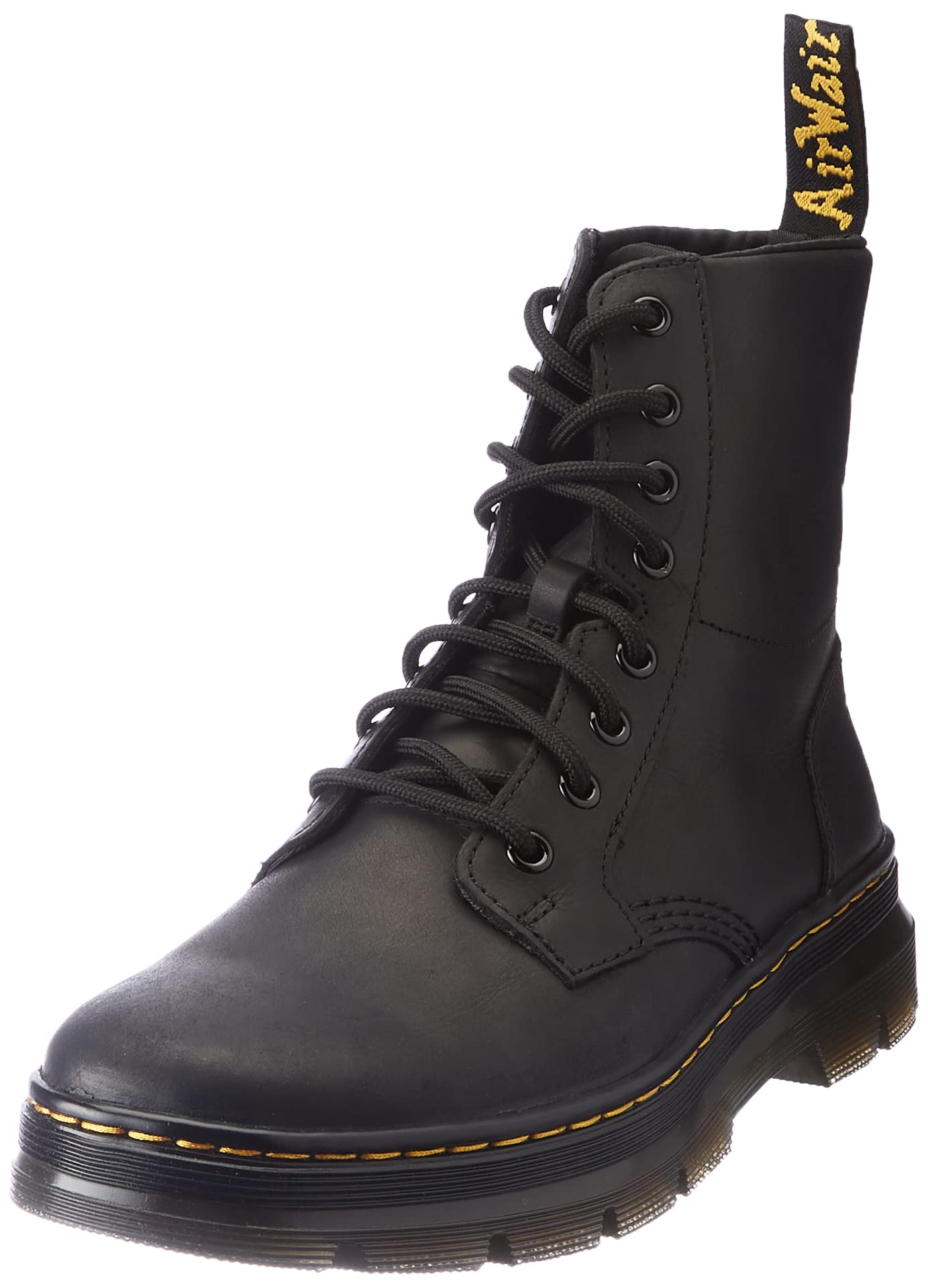 Dr. Martens Unisex 101 6 Eye Boot, Black Nappa, 9 Women 8 Men US