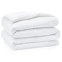 32610 Twin-XL Comforter Quilted Cooling Duvet Insert Machine Washable Down Alternative Comforter Home and Hotel Style Premium Bedding, Twin XL, White