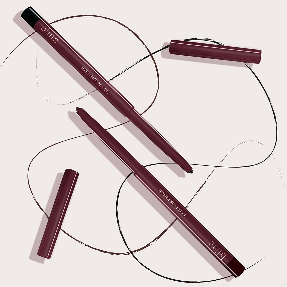 Blinc Eyeliner Pencil, Mechanical Gel Eyeliner Pencil with Built-In Sharpener, Waterproof, Smudge-proof, Transfer-proof, Ultra Long-Wearing, Clean, Vegan and Cruelty-Free, Brown, 0.5g / 0.017 Fl. Oz