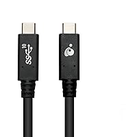 IOGEAR USB-C to USB-C 3.1 Gen 2 6Ft Cable - Power Delivery 100W - Data Rate Up to 10Gbps - MacBook - iPad Pro 2020 - Chromebook - Pixel - Switch - Type-C Devices/Laptops - G2LU3CCM01E