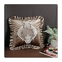 Pillows Lace Pillowcase Simple Light Nordic Living Room Sofa Cushion Cover Cushion (Color : Style C, Size : 45x45 cm)