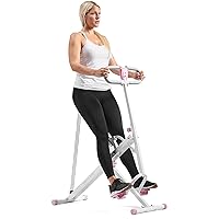 Sunny Health & Fitness Row-N-Ride Squat Assist Trainer for Glutes Workout With Adjustable Resistance, Easy Setup & Foldable Exercise Equipment, Glute & Leg Exercise Machine