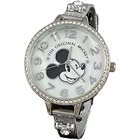 Disney Mickey Mouse Women's Watch w/Rhinestones