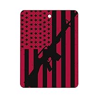 Vintage American Gun Flag Car Air Fresheners Aromatherapy Tablets Fragrance Scented Cards for Car Interior Decor