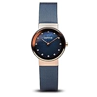 BERING Women's Watch Quartz Movement - Classic Collection with Stainless Steel and Sapphire Crystal 10126-303-GWP - Water Resistant: 5 ATM