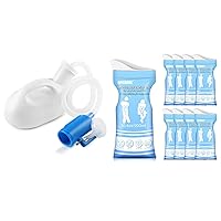 Portable Urinals for Men White Disposable Urinal Bags Vomit Bags 8 Pack