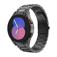 MoKo Metal Strap Compatible with Samsung Galaxy Watch 6 40mm 44mm/6 Classic 43mm 47mm/Watch 5 Pro 45mm/Watch 5/4 40mm 44mm/Watch 4 Classic 42mm 46mm, Stainless Steel Replacement Watch Band