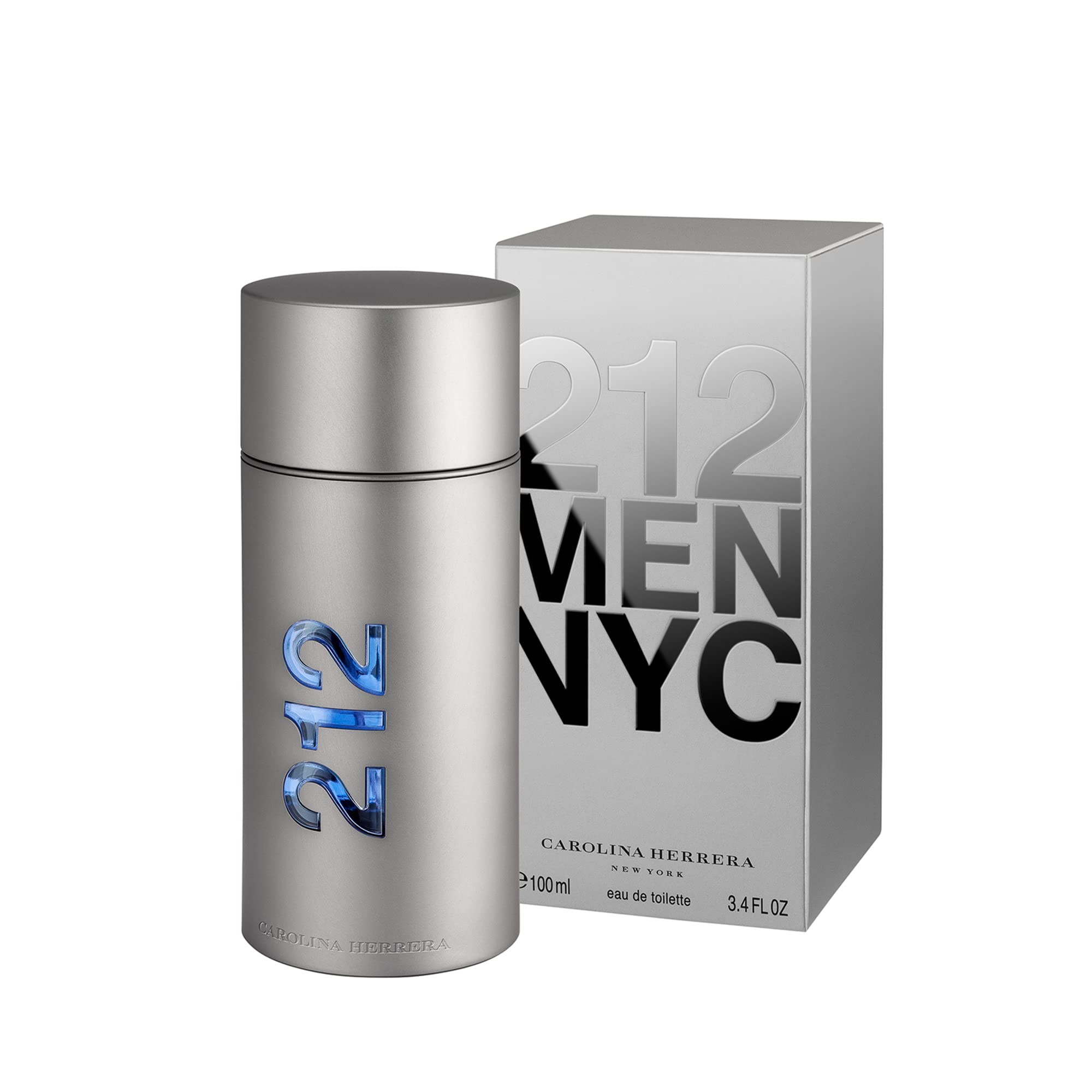 Carolina Herrera 212 Men Fragrance For Men - Timeless Scent - Warm Sandalwood - Fresh Notes - Beautifully Bright Fragrance - Energetic Green With Sensual Peppery Spices - Edt Spray - 3.4 Oz