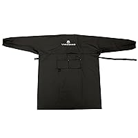 Yardbird Long Sleeve Butchering Apron, Durable Waterproof Material, Full Length Sleeves, Elastic Cuffs, Two Adjustable Straps, Easy to Clean, One Size Fits Most, 3731201,Black
