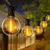 DREAMLAND 27FT Outdoor String Lights, Globe Patio Lights with 14 G40 Shatterproof LED Bulbs(1 Spare), Waterproof Hanging Lights String for Outside Backyard, Deck, Porch, Garden, Party