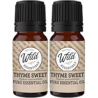 Wild Essentials Thyme Sweet 100% Pure Essential Oil 2 Pack - 10ml, Therapeutic Grade, Made and Bottled in The USA
