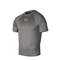 EvoShield Adult Performance Rib Shirt and Shields - Grey, Large