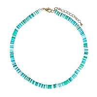 KELITCH Colors Rubber Beaded Necklaces Friendship Collar Necklaces Handmade Bib necklaces Gift for Women Girls