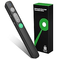 Presentation Clicker Wireless Presenter Remote Powerpoint Clicker with Green Light Pointer Cat Toy, Slide Advancer PPT Clicker for PowerPoint Presentations Remote USB Control for Mac, Laptop,Computer