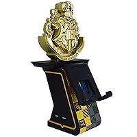 Exquisite Gaming Cable Guys LED Ikons: Harry Potter Hogwarts Crest - Charging Phone & Controller Holder - Light Up Gaming Controller / Mobile Phone / Device Charging Holder, Includes 4' Charging Cable