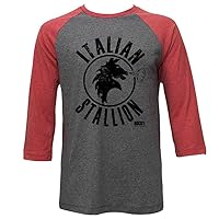 Shirts Mens Rocky T-Shirt Italian Stallion Raglan Shirt