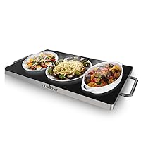 NutriChef Large Electric Warming Tray -20