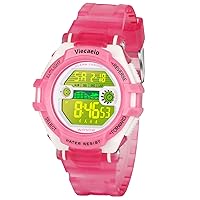 Teenagers Kids 5-17 Years Old Boys for Girls Waterproof Sports Watch with Stopwatch, Alarm Clock, LED Colorful Lights, 5 Years Battery Life