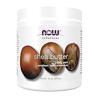 NOW Solutions, Shea Butter, Skin Emollient, Seals in Moisture for Dry Rough Skin, 16-Ounce