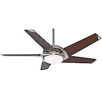 Hunter Fan Company 59164 Casablanca Stealth Indoor Ceiling Fan with LED Light and Remote Control Brushed Nickle, 54-inch