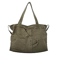 Soft Denim Handbag for Women Casual Hobo Tote Bag Retro Crossbody Bag Large Capacity Denim Purses