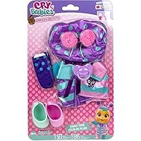 Cry Babies Rainy Time Outfit for Doll, Purple
